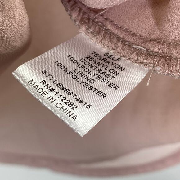 Greylin Pink Cream Lace Detail Sleeveless Tank Blouse Womens Size Large L - Picture 6 of 6